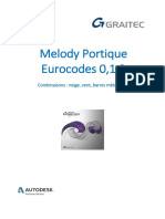 Melody Portique Eurocodes 0,1,3. Combinaisons Neige, Vent, Barres Métalliques