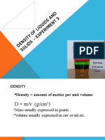 Density of Liquids and Solids - Experiment 3