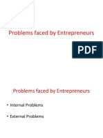 Problem Faced by Entrepreneur