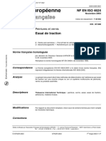 NF en ISO 4624 - Essai de Traction