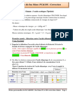 Correction de La Chimie Du Bac Blan PC & SM