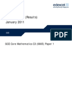 Edexcel C3 MS Jan 2011