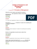 (OCM) Chapter 1 Principles of Management