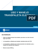 Uso de Transpaleta Electrica 2022