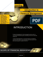 Introduction To Financial Management Managerial Accounting