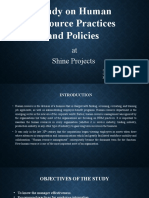 Study On Human Resource Practices and Policies: at Shine Projects