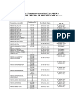 RAR OCP - Uleiuri Motor Marca PRISTA Si VERILA Anexa Pentru Cererea de Recertificare Nr. .......