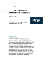 The Use of Force in International Law