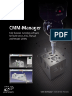 Cmm-Manager: Fully Featured Metrology Software For Multi-Sensor, CNC, Manual, and Portable Cmms