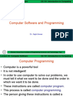 Computer Software and Programming: Dr. Sajid Anwar