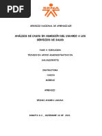 Análisis de Casos en Admisión Del Usuario A Los Servicios de Salud