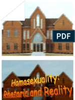 Homosexuality Rhetoric and Reality