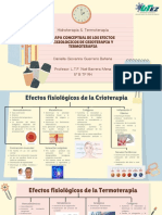 Mapa Conceptual de Los Efectos Fisiologicos de Crioterapia y Termoterapia