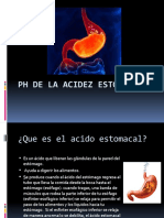 PH de La Acidez Estomacal