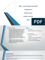 Example GB - Assignment 2 - Lean Six Sigma Green Belt-1a