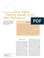 Economics of Higher Planting Density in Oil Palm Plantations