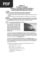 Grade 11 Physical Science Module 4: Second Quarter (Week 4) Electrons Behaving Like Waves