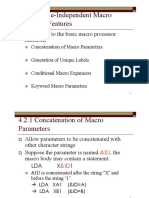 4.2 Machine-Independent Macro Processor Features