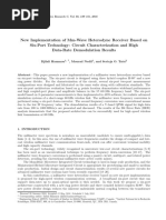 New Implementation of Mm-Wave Heterodyne Receiver Based On Six-Port Technology Circuit Characterization and High Data-Rate Demodulation Results