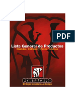 Lista General de Productos Fortacero