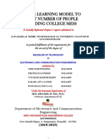 Machine Learning Model To Predict Number of People Attending College Mess