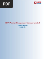 HDFC Pension Management Company Limited: Annual Report 2020-21