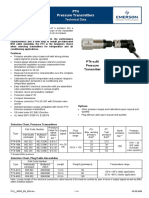 PT4 Pressure Transmitters: Technical Data