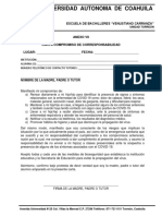 Carta Compromiso de Corresponsabilidad 2021