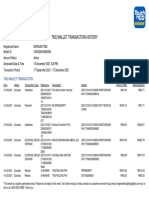 TNG Ewallet Transactions