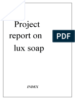 Project Report On Lux Soap: Index