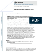 2019 EULAR SLE Criteria