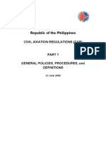 Republic of The Philippines: Civil Aviation Regulations (Car)