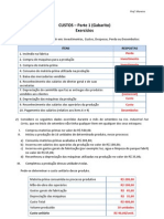 Exercicios de Custos Com Gabarito