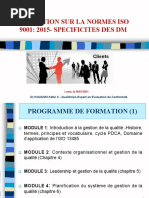 Support de Formation Norme ISO 9001 V 2015 ISO15485 V2016 Module