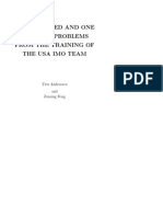 101 Algebra Problems From The Training of The USA IMO Team