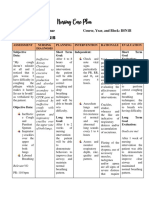 Nursing Care Plan: Cystic Fibrosis