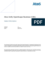 Atos Unify OpenScape Business V3 - Sales Information Sales Information External