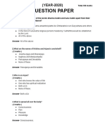 Question Bank For Quiz 2021