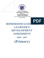 Homeroom Guidance Learner'S Development Assessment: (Primary)