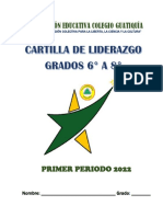 CARTILLA DE LIDERAZGO 6° A 8° (Primer Periodo)