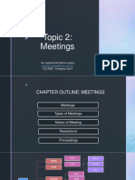 Topic 2 Meetings