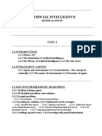 AI UNIT 1 and 2 Notes