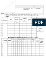 Ultrasonic Pulse Velocity Test: IS 516 (Part 5/sec 1) : 2018)