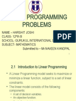 Linear Programming Problems