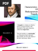 Characteristics of Shakespearean Tragedy: by Schoology or The Internet