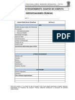 Tablas de Requerimientos LABCOM