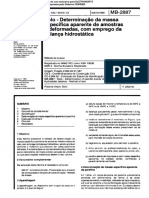 ABNT NBR 10838 88 - SOLO - Det Massa Especifica Via Balança Hidrostática