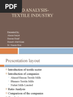 Ratio Analysis - Textile Industry