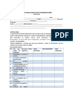 Lista de Chequeo Conductual de La Agresividad en Ninos