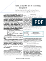 Designing A Steam Jet Ejector and Its Measuring Equipment: Abstract - in This Paper I Discussed The Application and